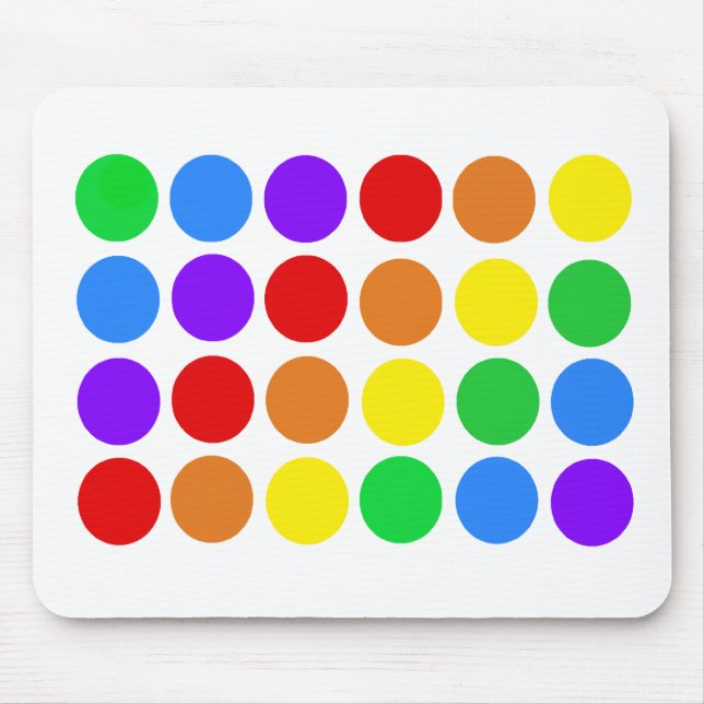 Dotty Regenbogen Mousepad (Vorne)