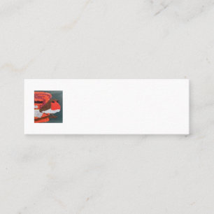 Dotty Robin Mini Business Card Visitenkarte