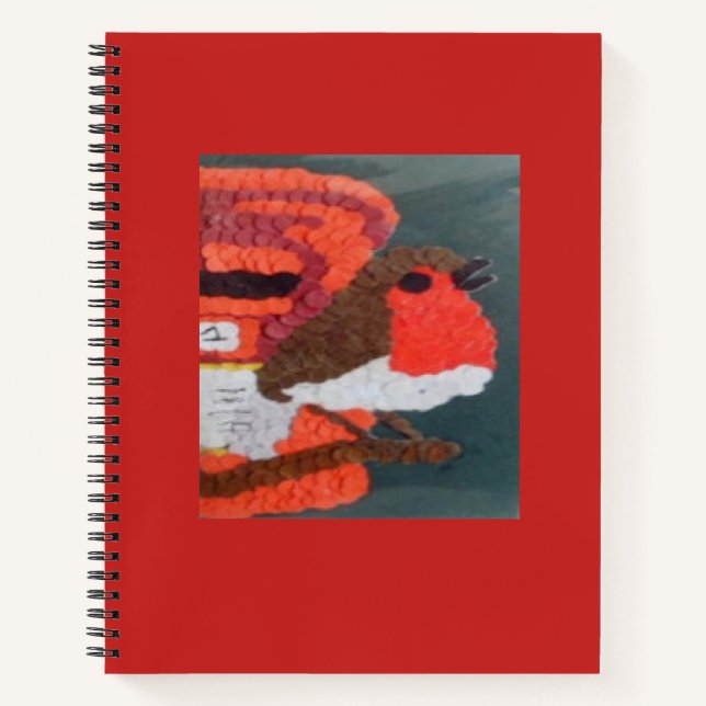 Dotty Robin Spiral Notebook Notizbuch (Vorderseite)