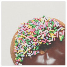 Dotty Schaumgummiringe auf Weiß, Gewebe durch das