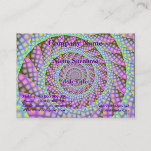 Dotty Spiral Business Card Visitenkarte