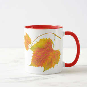 Dotty Spotty Fall auf einer Combo-Tasse (R) Tasse