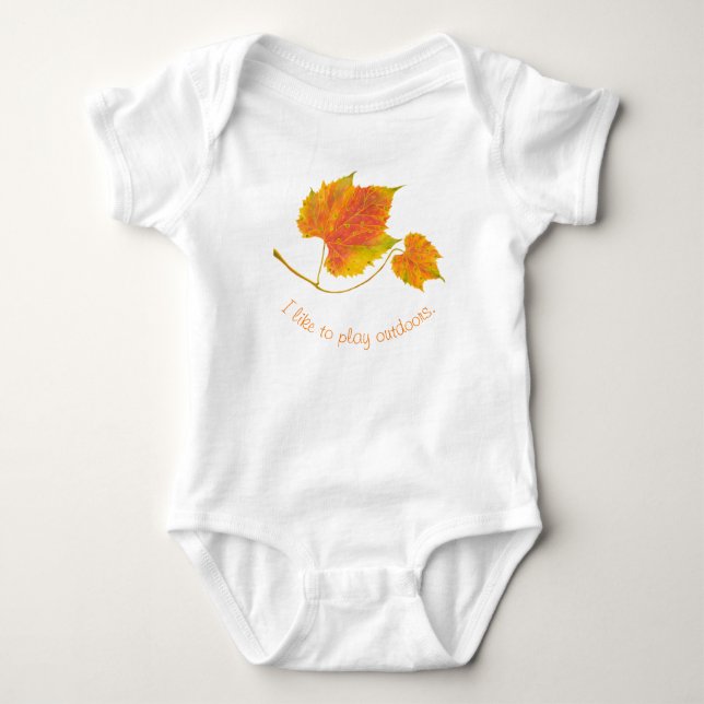 Dotty Spotty fällt auf einen Baby Bodysuit Strampler (Vorderseite)