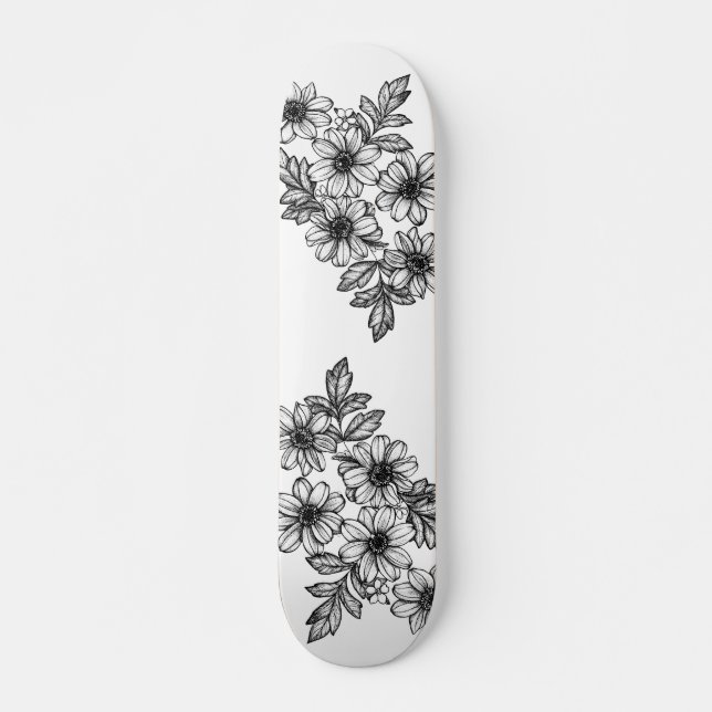 Dotwork BlumeSkateboard Skateboard (Vorne)