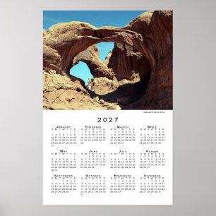 Double Arch Wüstenlandschaft 2027 Kalender Poster