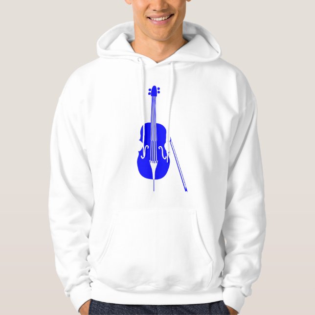 Double Bass - Blau Hoodie (Vorderseite)