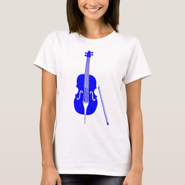 Double Bass - Blau T-Shirt (Vorderseite)
