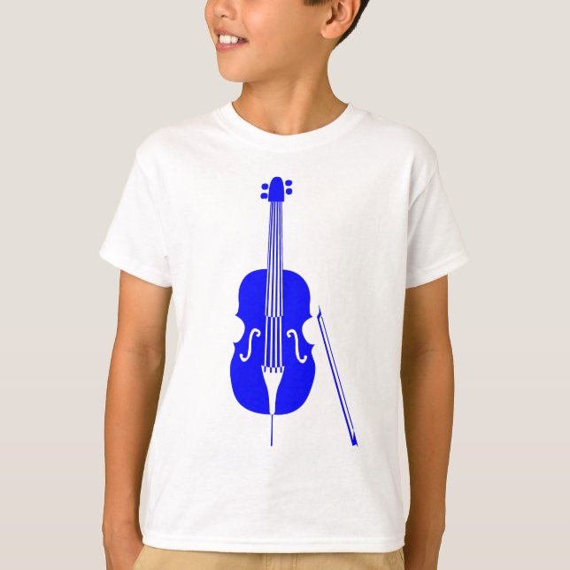 Double Bass - Blau T-Shirt (Vorderseite)