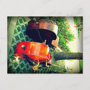 Double Bass Couple Postkarte