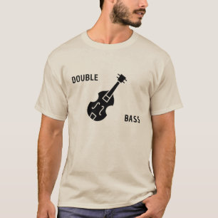 Double Bass in Schwarz T-Shirt
