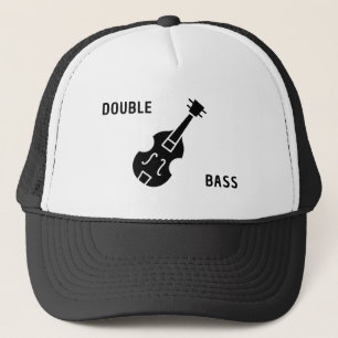 Double Bass in Schwarz Truckerkappe