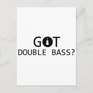 DOUBLE BASS Musikdesigns Postkarte