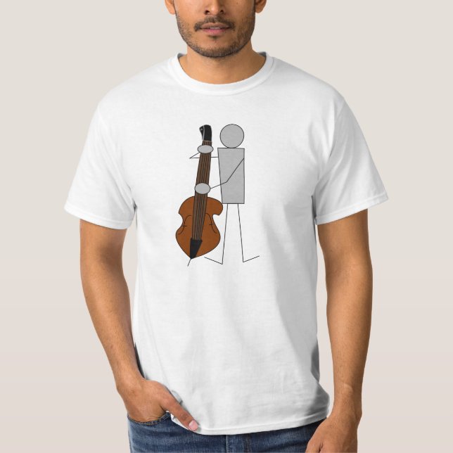 Double Bass Player ,(Bassist) T-Shirt (Vorderseite)