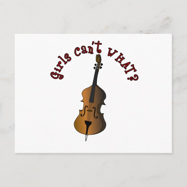 Double Bass Player Postkarte (Vorderseite)