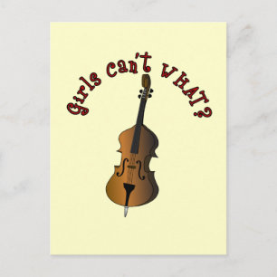 Double Bass Player Postkarte