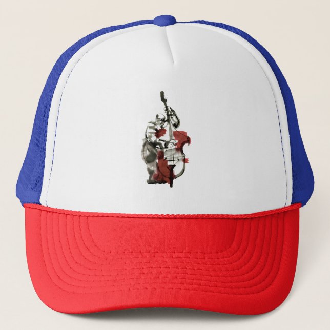 Double Bass Player Truckerkappe (Vorderseite)