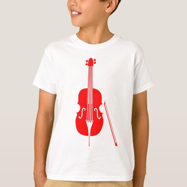 Double Bass - Red T-Shirt (Vorderseite)