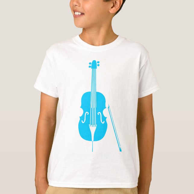 Double Bass - Sky Blue T-Shirt (Vorderseite)
