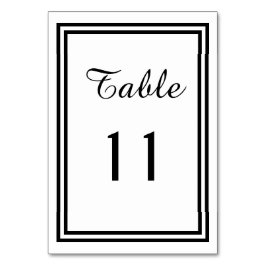 Double Black Trim - Tischnummer