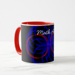 Double Blueberry Accent Math Art Coffee Tasse