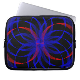 Double Blueberry Color Geometric Electronics Bag Laptopschutzhülle
