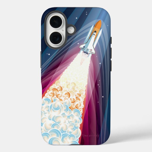 Double Boosted (Space Shuttle Launch) Case-Mate iPhone Hülle (Rückseite)
