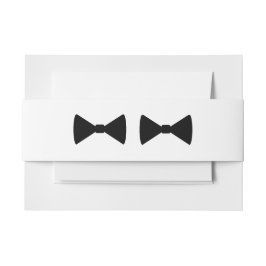"Double Bow Krawatte" Bly Bands Einladungsbanderole