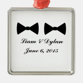 "Double Bow Krawatte" Premium Weihnachtsdekoration Ornament Aus Metall