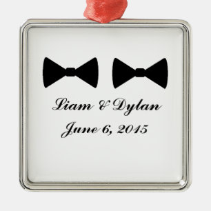 "Double Bow Krawatte" Premium Weihnachtsdekoration Ornament Aus Metall