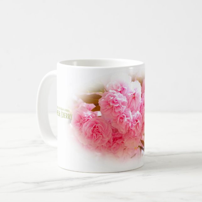 Double Cherry Blossom: Sato-zakura Kaffeetasse (Vorderseite Links)