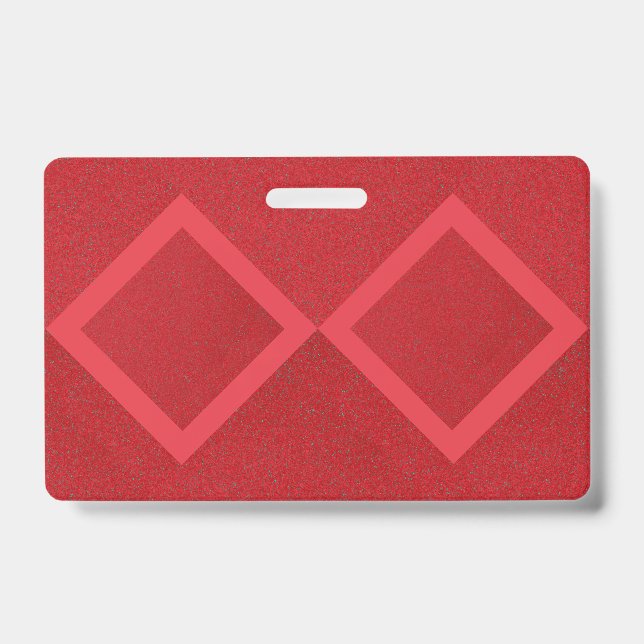 Double Diamond Red Abzeichen - Anpassbare Markieru Ausweis (Vorderseite)