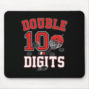 Double Digits 10. Geburtstag 10-jähriger Junge Hoc Mousepad