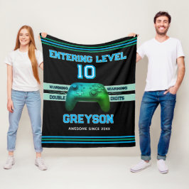 Double digits! Perfect Ten Year old Birthday  Flee Fleecedecke