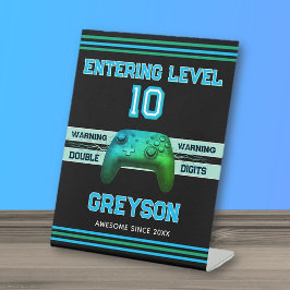 Double digits! Perfect Ten Year old Birthday  Sockelschild