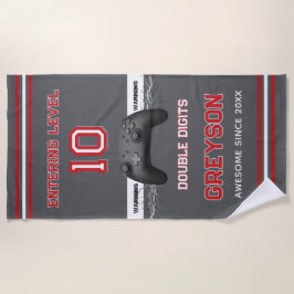 Double digits! Perfect Ten Year old Birthday  Strandtuch