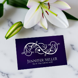 Double Golden Spiral und Yin Yang Visitenkarte