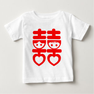 Double Happy Niedlich Couple Baby T-shirt
