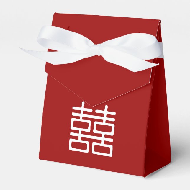 "Double Happy Oriental Favor" Box Geschenkschachtel (Vorderseite)
