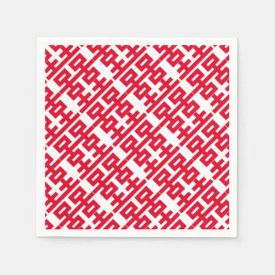 Double Happy Viel Glück 双 喜 喜 Serviette