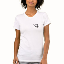 Double Heart T - Shirt von Posh Little Finds