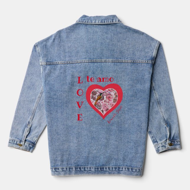 Double HeartPassionred Jeansjacke (Rückseite)