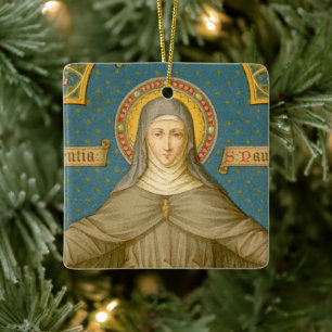 Double Image St. Clare of Assisi (SAU 027) Keramikornament