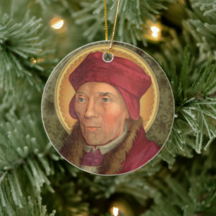 Double Image St. John Fisher (SAU025) Circular Keramik Ornament