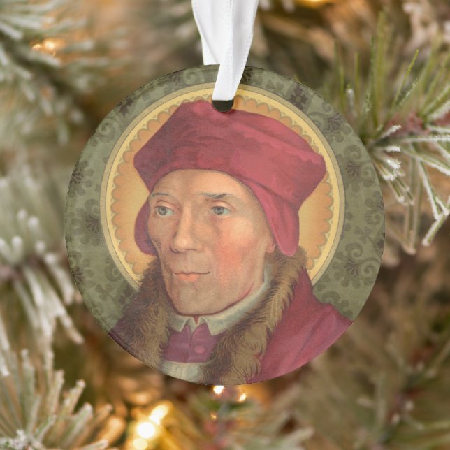 Double Image St. John Fisher (SAU 025) CircAcrylic Ornament (Baum)