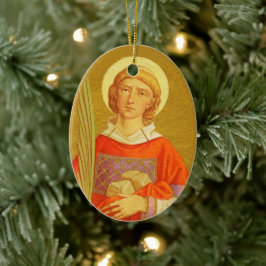 Double Image St. Stephen the ProtoMartyr (PM 08) Keramik Ornament