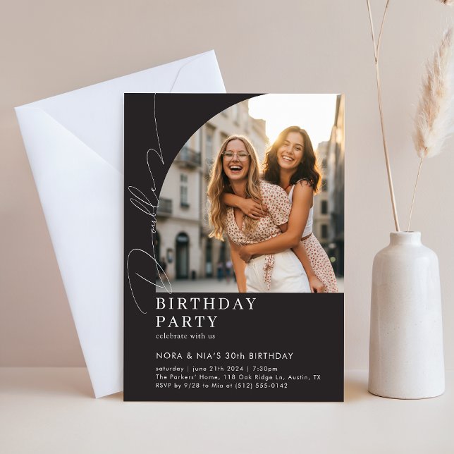 Double Joint Dual 30th Milestone Birthday Party Einladung (Von Creator hochgeladen)