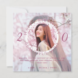 Double Layer Personalize Happy Birthday Card Karte