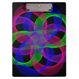 Double Loop Mesh Geometric Clipboard Klemmbrett