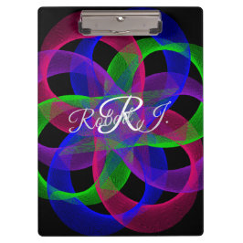 Double Loop Mesh Geometric Clipboard Klemmbrett