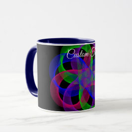 Double Loop Mesh Geometric Coffee Mug Tasse